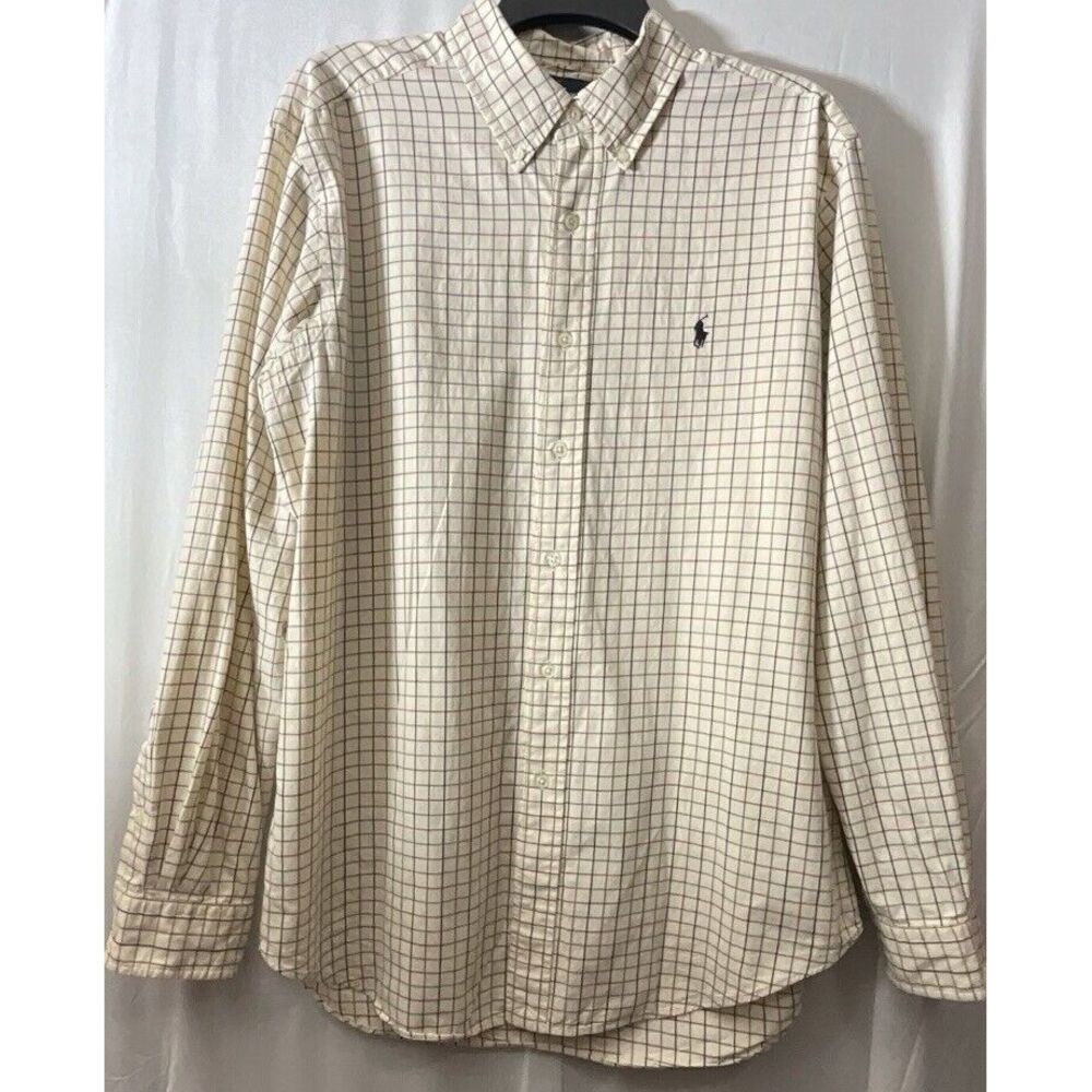 Ralph Lauren‎ Shirt Mens Striped Long Sleeve Classic Fit - Size Large